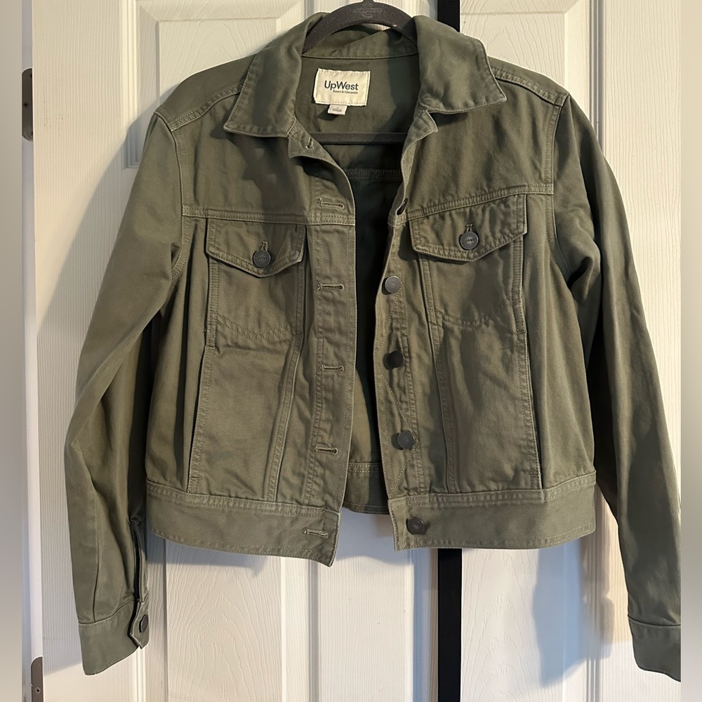 UpWest Cropped Trucker Jacket from Express